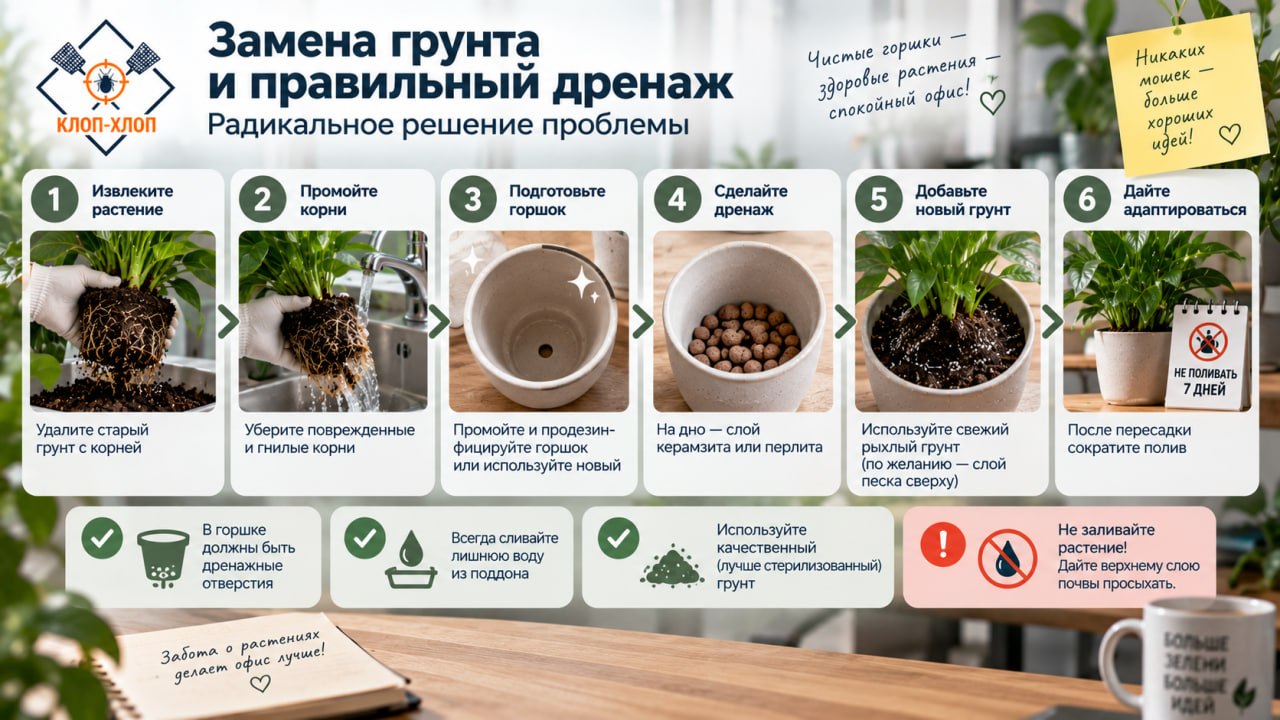 Замена грунта и правильный дренаж как радикальное решение проблемы